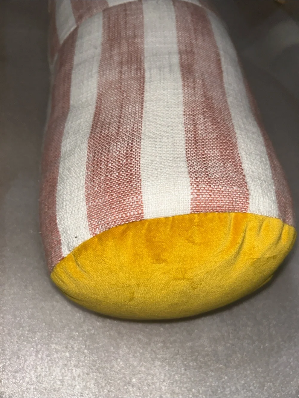 Opalhouse Jungalow Checkered Bolster Bed Pillow . 8” Diameter ,36” Long